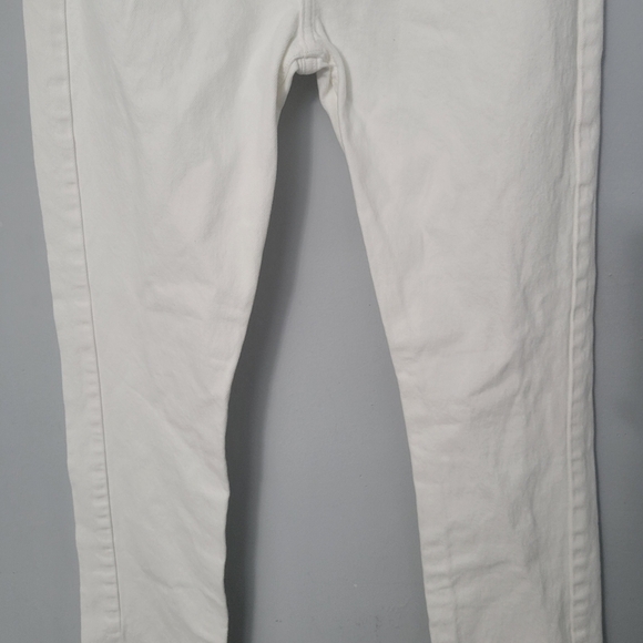 Re/Done Originals High Rise Straight in Off White - Picture 7 of 14